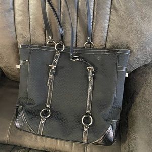 Black coach over the shoulder bag